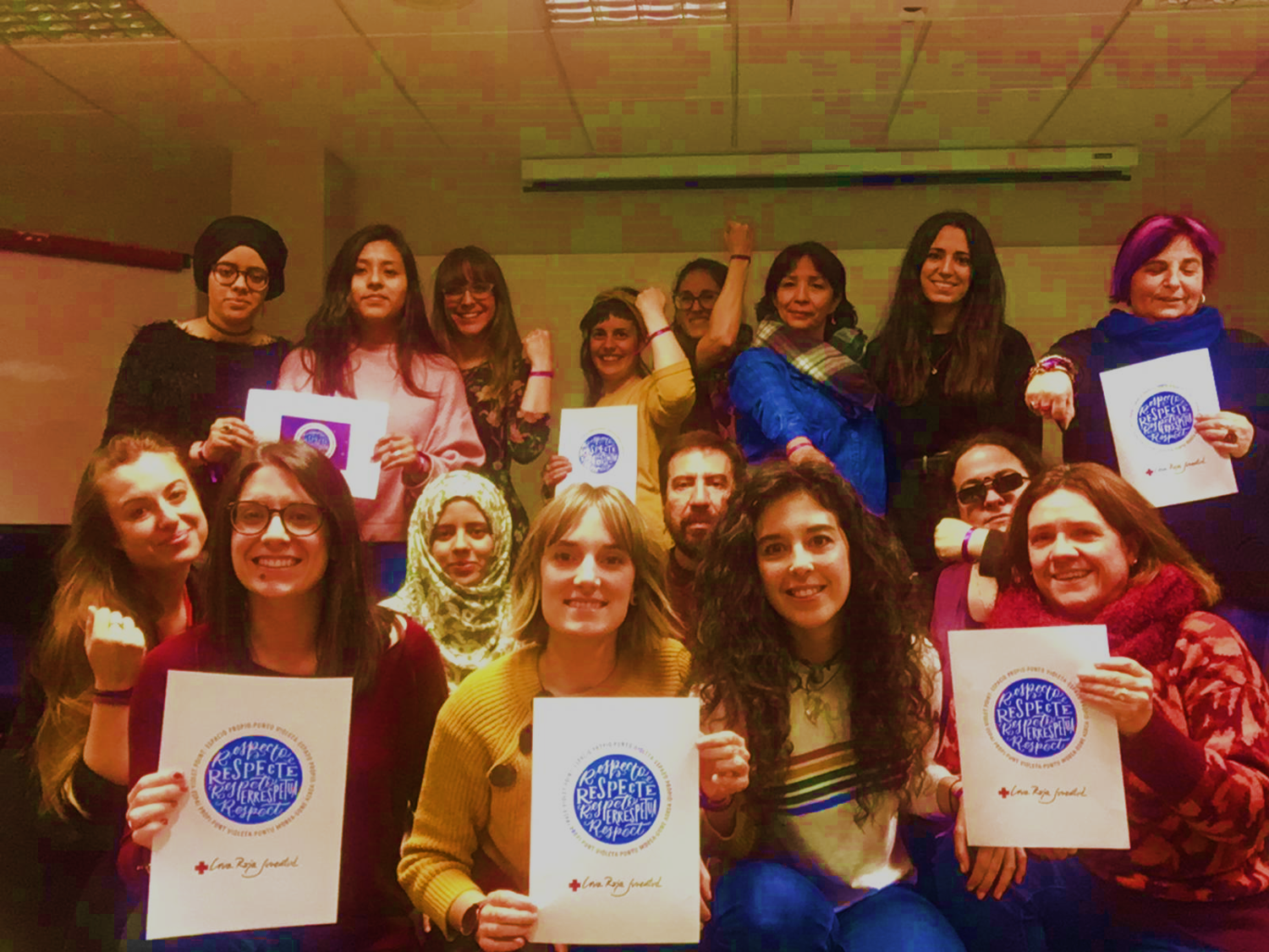 Nuestro stand contra las agresiones sexistas ya está en el campus de Navarra