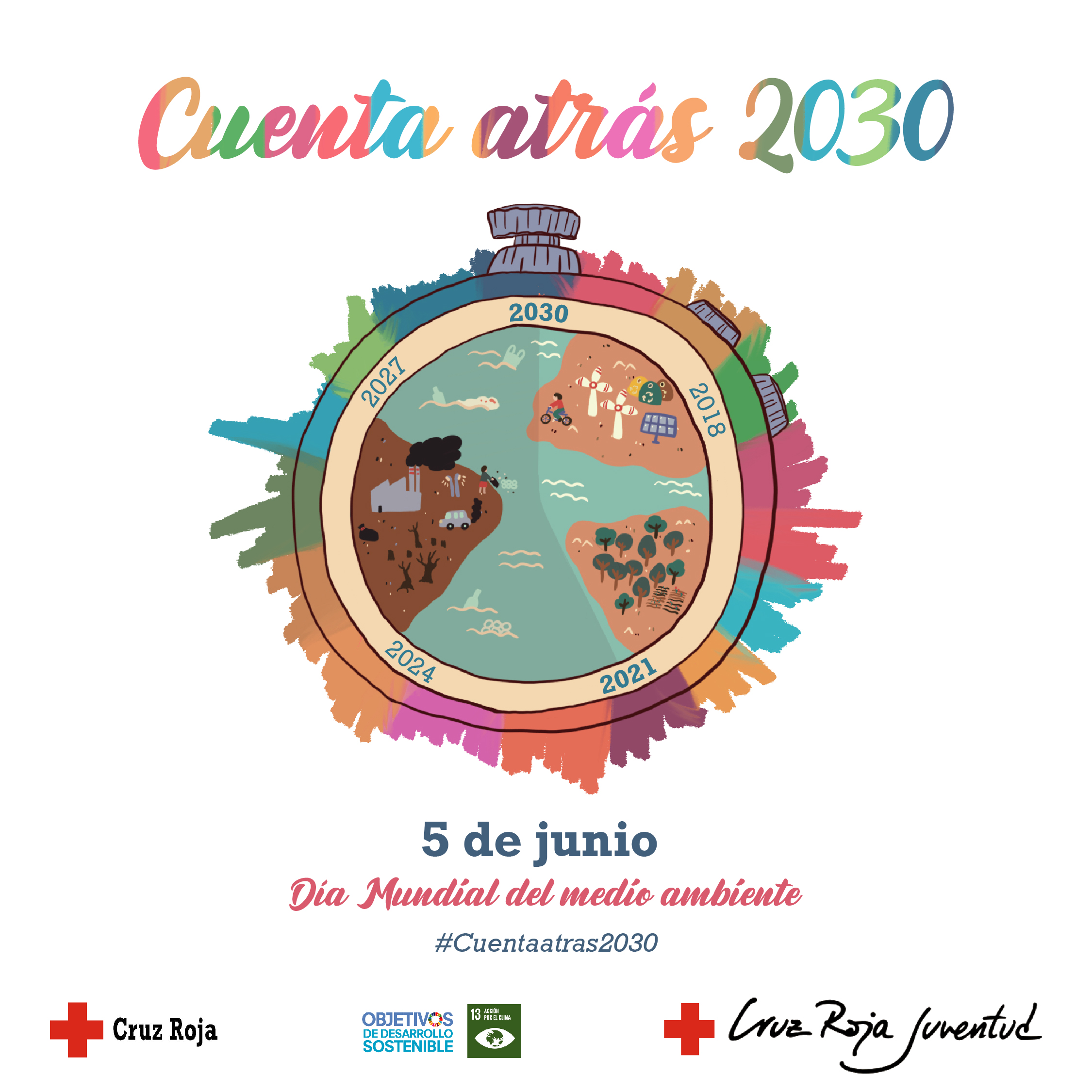 Cuenta atrás, 2030 la campaña por el Día Mundial del Medio Ambiente de Cruz Roja Juventud y Cruz Roja Española